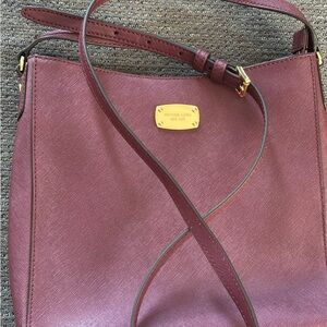 Michael Kors Burgundy Crossbody Bag